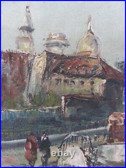 Raymond BESSE Montmartre Peinture Huile Sur Toile Paris Painting