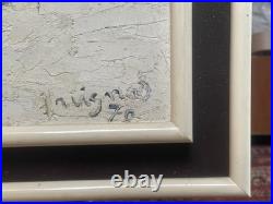 Robert Vignal (1929) Huile sur toile Signée Nature morte à l'oiseau 1970