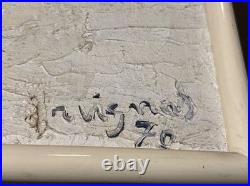 Robert Vignal (1929) Huile sur toile Signée Nature morte à l'oiseau 1970