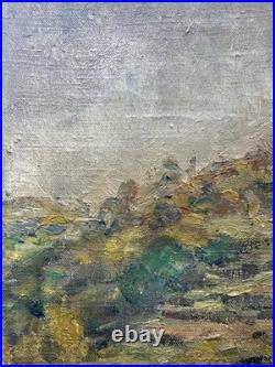 Roger SERPANTIE (1891-1974) huile sur toile vue présumée de l'Aveyron Occitanie