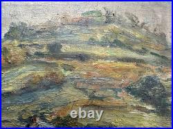 Roger SERPANTIE (1891-1974) huile sur toile vue présumée de l'Aveyron Occitanie