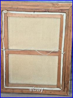 Roland Morisson (XXème) Nu au foulard rouge Huile sur toile signée et datée 49