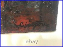 Rubington Huile sur toile de 1955 signée et datée au dos, New York