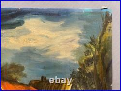Rue de village, huile sur toile, porte une signature Vlaminck, peinture, tableau