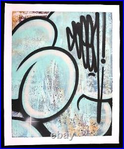 SEEN RICHARD MIRANDO peinture sur toile SIGNEE + STICKERS COPE2 JONONE BANKSY