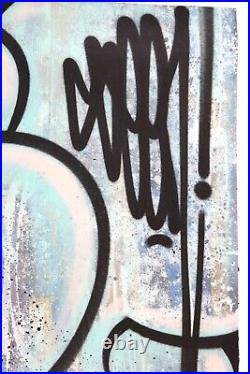 SEEN RICHARD MIRANDO peinture sur toile SIGNEE + STICKERS COPE2 JONONE BANKSY