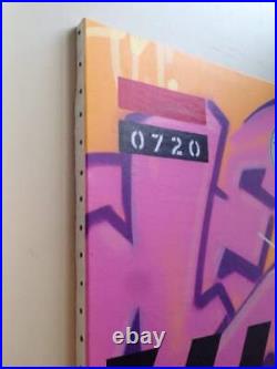 SEEN graffiti signé sur toile et châssis- cope2/futura/taki/quik/dondi/tracy