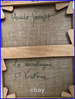Sauzet Claude Huile sur toile signée la Montagne Sainte Victoire Aix en Provence