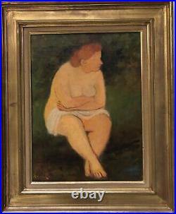 Savin Maurice huile sur toile signée peintre graveur céramiste médailleur