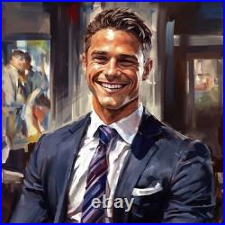 Série Portraits HENRY Acrylique sur toile 100x100 cm