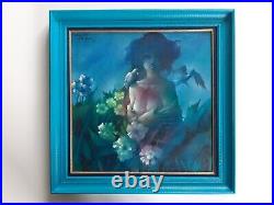 Superbe Grand TABLEAU PEINTURE HUILE SUR TOILE Signé