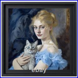 Superbe tableau dans le style de Edouard Manet 30 cm x 30 cm