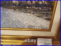 TABLEAU HUILE sur TOILE Costaeres Pascal Daussat Bateau Peinture 12MAG 30/01