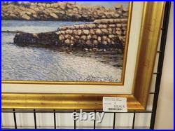 TABLEAU HUILE sur TOILE Costaeres Pascal Daussat Bateau Peinture 12MAG 30/01