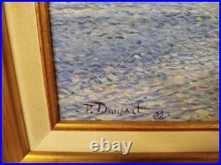 TABLEAU HUILE sur TOILE Costaeres Pascal Daussat Bateau Peinture 12MAG 30/01