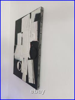 Tableau ABSTRAIT. Brutaliste Vintage