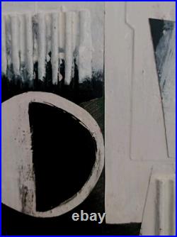 Tableau ABSTRAIT. Brutaliste Vintage