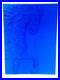 Tableau Abstrait Bleu Yves Klein Cheval Équitation Bleu Intense Vif Abstrait