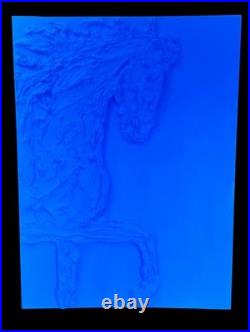 Tableau Abstrait Bleu Yves Klein Cheval Équitation Bleu Intense Vif Abstrait Tableau Abstrait Bleu Yves Klein Cheval Équitation Bleu Intense Vif Abstrait