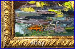 Tableau Armelle ANDREIS HST au couteau nature morte aux couleurs vitaminées