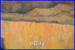 Tableau Auguste BOEHRINGER 1913-1971 Paysage Alsace Mulhouse 99 x 99