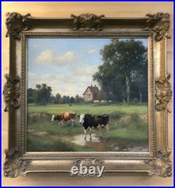 Tableau COUNTRYSIDE Acrylique sur toile 30x30 cm