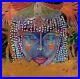 Tableau Égyptien Portrait Tribal Multicolore Coloré Art Brut Naïf Fait Main