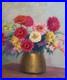 Tableau Fleurs Cuivre Olivier Flornoy 1894 1962 Magnifique Huile Sur Toile