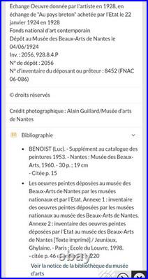 Tableau Fleurs Cuivre Olivier Flornoy 1894 1962 Magnifique Huile Sur Toile