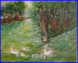 Tableau Huile Sur toile Le canard Du Parc Bouzeze