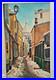 Tableau Huile sur Toile Rue Saint-Rustique, Montmartre R. GUERARD 1970