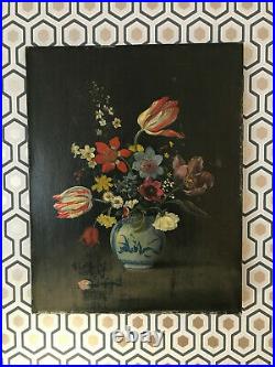 Tableau Huile sur toile Bouquet de fleur Nature morte dans le goût Hollandais