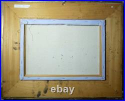 Tableau Huile sur toile Port Le Havre scène animée, marine post-impressi