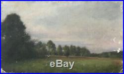 Tableau Impressionnisme Paysage de Campagne Peinture de Jules C. Cavé 1859-1949