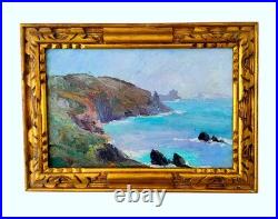 Tableau Louise-Yvonne SALONNE (1903-1990) Huile sur toile PORSPODER, 1934