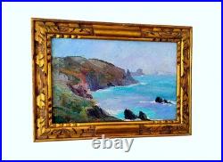 Tableau Louise-Yvonne SALONNE (1903-1990) Huile sur toile PORSPODER, 1934