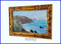 Tableau Louise-Yvonne SALONNE (1903-1990) Huile sur toile PORSPODER, 1934