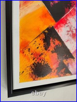 Tableau Moderne fluorescent- art contemporain art abstrait tableau XL