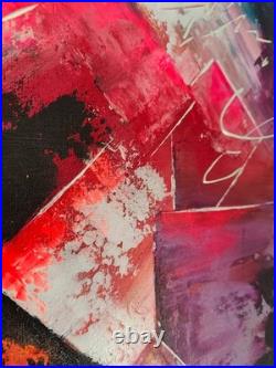 Tableau Moderne fluorescent- art contemporain art abstrait tableau XL