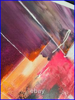 Tableau Moderne fluorescent- art contemporain art abstrait tableau XL