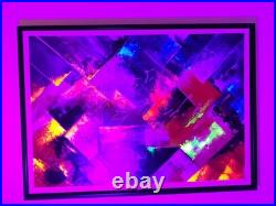Tableau Moderne fluorescent- art contemporain art abstrait tableau XL