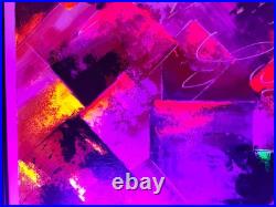 Tableau Moderne fluorescent- art contemporain art abstrait tableau XL