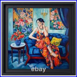 Tableau Original Tullasky Acrylique sur toile 40x40 cm Ouvre unique