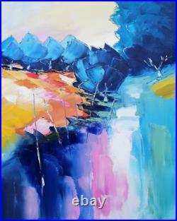 Tableau Original de S! C 50 x 40 cm abstrait Matin enchanteur