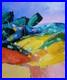 Tableau Original de S! C 50 x 40 cm abstrait au couteau Vallée en Provence