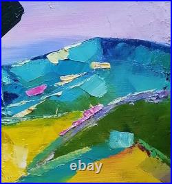 Tableau Original de S! C 50 x 40 cm abstrait au couteau Vallée en Provence