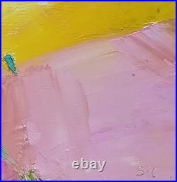 Tableau Original de S! C 50 x 40 cm abstrait au couteau Vallée en Provence