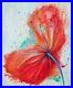 Tableau Peinture Acrylique Fleurs rouge toile Par L’artiste H. Monniello