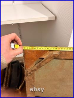 Tableau Peinture Huile Toile Berger Lac Vache Rivière Pêche Paysage PATRY 19ème