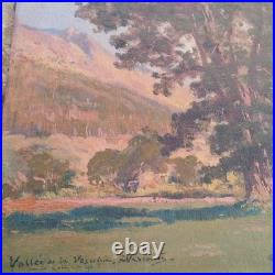 Tableau Peinture La Vallée de la Vésubie Attribué à Adolfo FERAGUTTI-VISCONTI